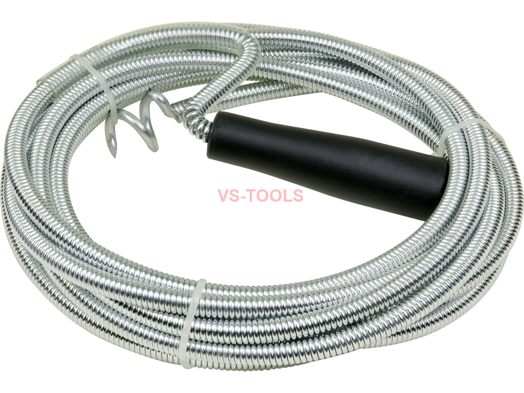 Plastic Grip 5M 16Feet Snake Spring Pipe Rod Sink Drain Cleaner